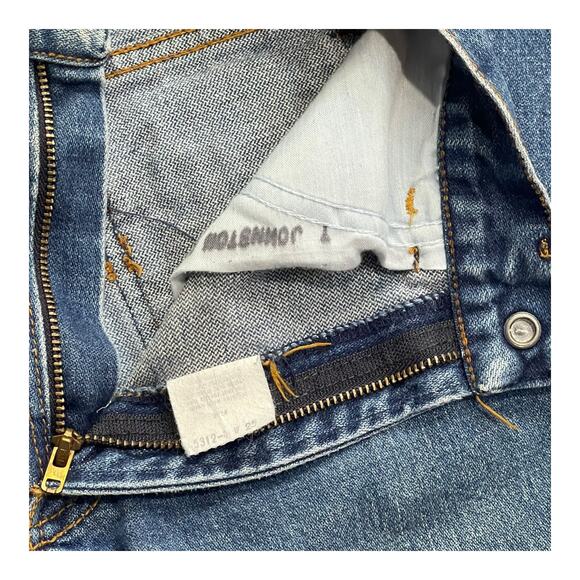 Vintage Britannia Jeans Size 13 Juniors 90s Straight Leg Paper Tag 100% Cotton - Picture 9 of 12